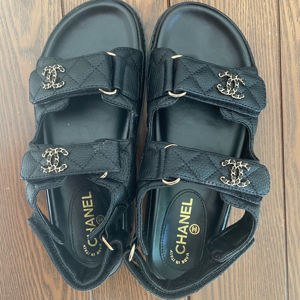 Chanel Dad sandals. Size 38 or women’s 8